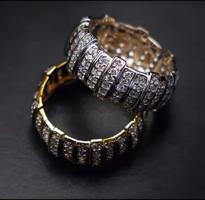 Anillo Elástico Pavé